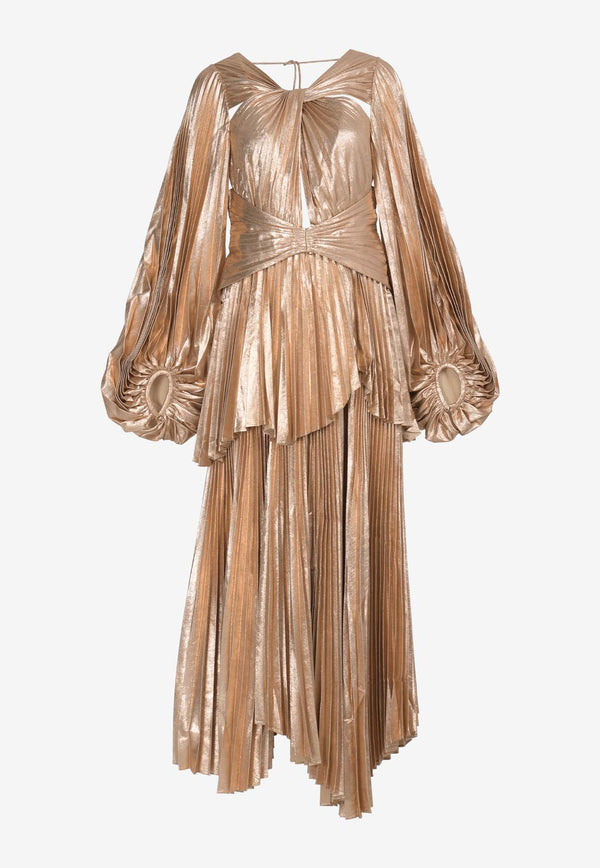 Acler Rosella Pleated Gown Gold AS2310208D-D1-EXGOLD