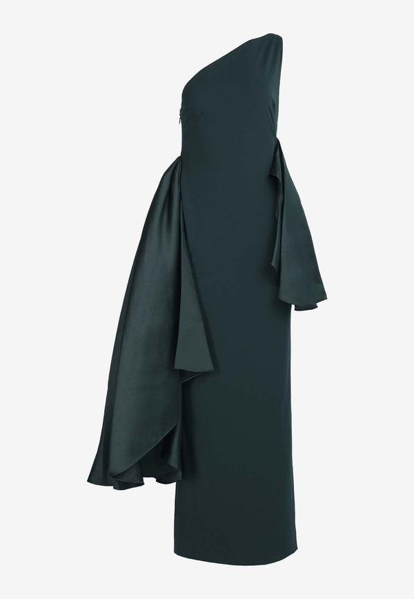 Solace London Calla Maxi Dress OS32014GREEN