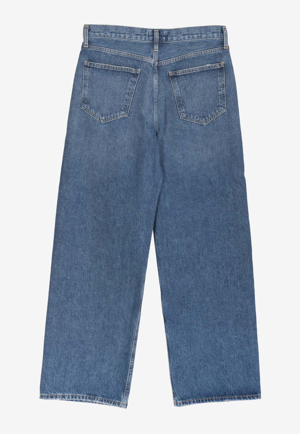 Agolde Low Slung Baggy Jeans Blue A9079B-1141BLUE