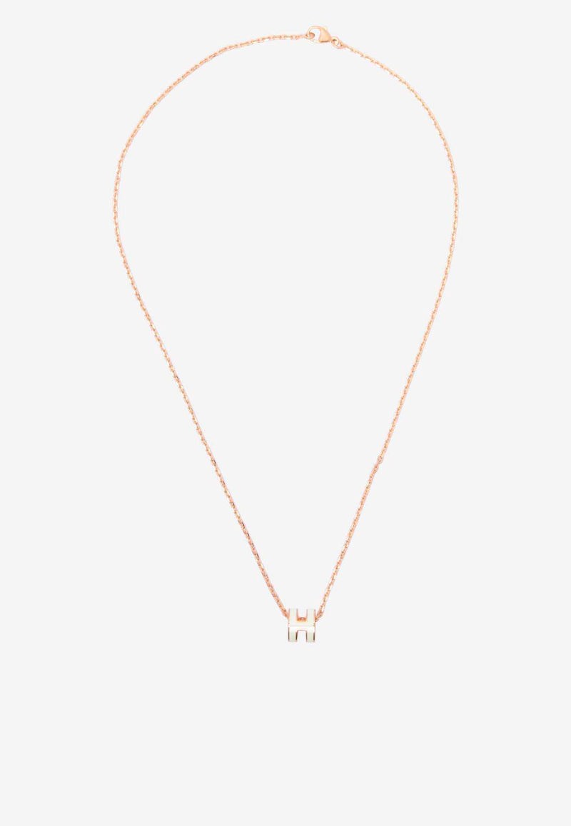 Hermès Mini Pop H Pendant White