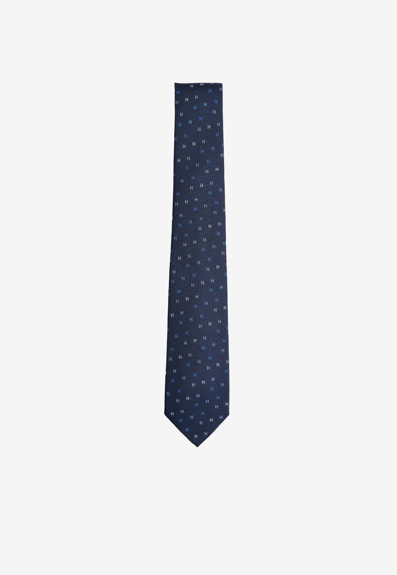 Hermès H Scintillant Silk Twill Tie