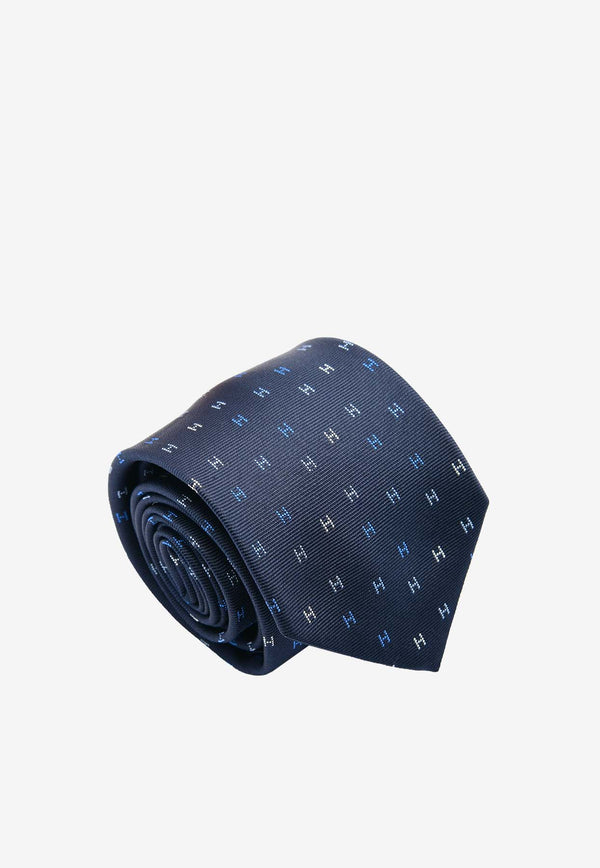 Hermès H Scintillant Silk Twill Tie