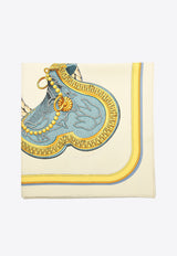Hermès Grand Apparat Forever Silk Scarf Crème