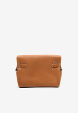 Hermès Kelly Messenger PM in Fauve Barenia Leather with Palladium Hardware