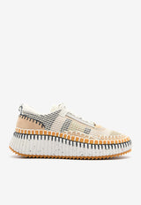 Chloé Nama Low-Top Sneakers Beige CHC22S579Y0BEIGE