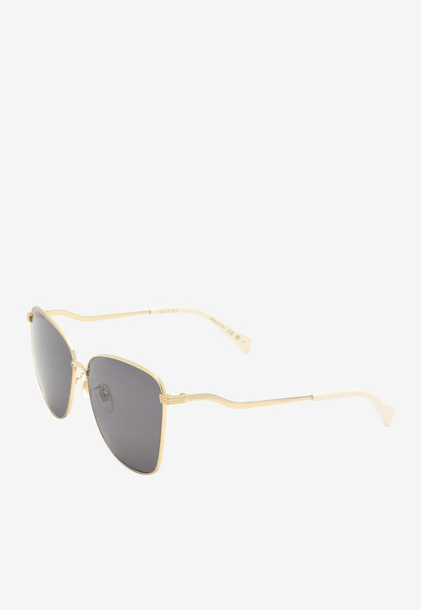 Gucci Full-Rim Square Sunglasses GG0970SGOLD