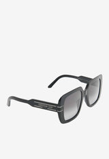 Dior DiorSignature Square Sunglasses Gray CD40171I5401BBLACK