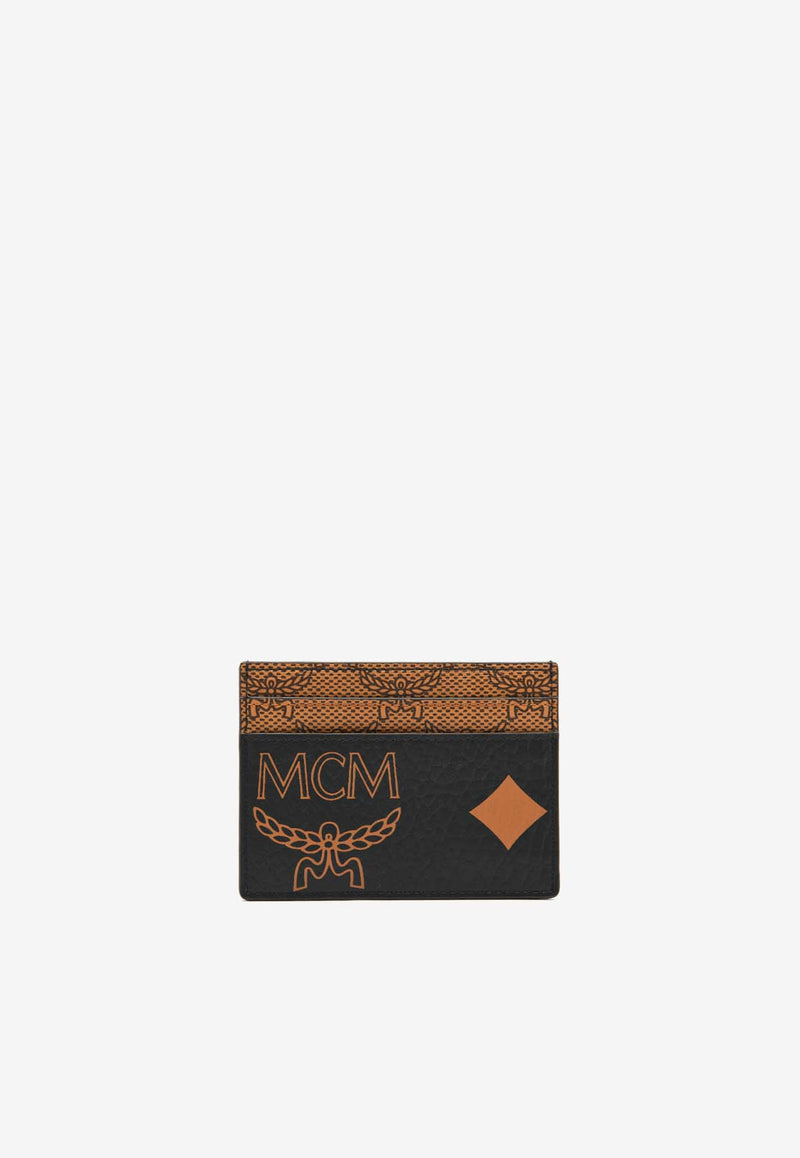 MCM Monogram Mix Himmel Cardholder Brown MXAEATA02BROWN MULTI