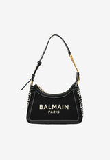 Balmain B-Army Monogram Canvas Shoulder Bag Black DN1BT743TCMSBLACK