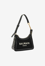 Balmain B-Army Monogram Canvas Shoulder Bag Black DN1BT743TCMSBLACK