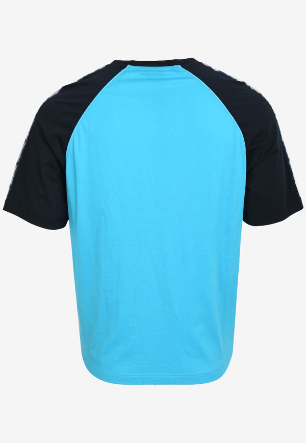 Fendi FF Logo Colorblocked T-shirt FAF679AN57BLUE