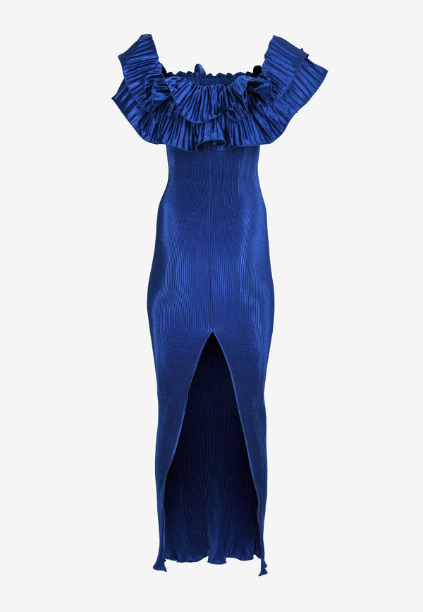 L'IDEE Off-Shoulder Debut Gown Azure DEBG0023DABLUE