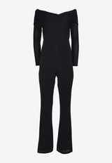 MISHA Rylee Off-Shoulder Jumpsuit Black JAS24PL002BLACK