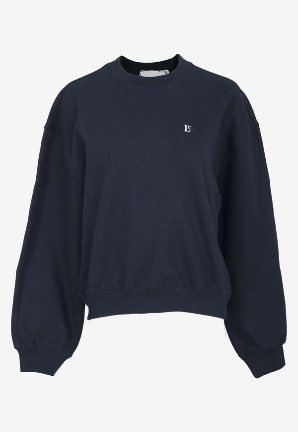 LOW CLASSIC LC Rib Knit Sweatshirt Navy LC233_TS03_NVNAVY