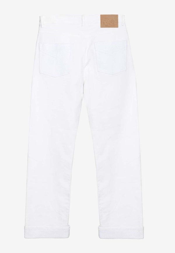Missoni Straight-Leg Jeans with Chevron Jacquard Detail White US23SI18/BW00KW/S016RMULTICOLOUR
