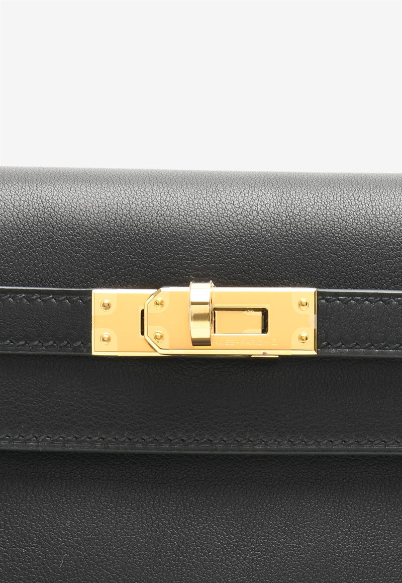 Kelly Danse in Black Volupto with Gold Hardware