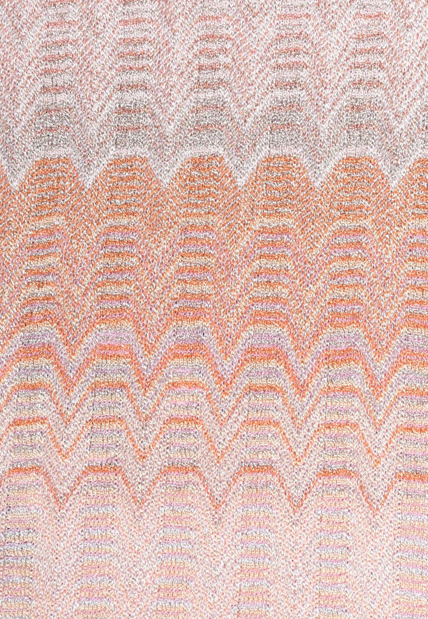 Missoni Zig Zag Knit Scarf Pink SCD2VMD9837PINK MULTI