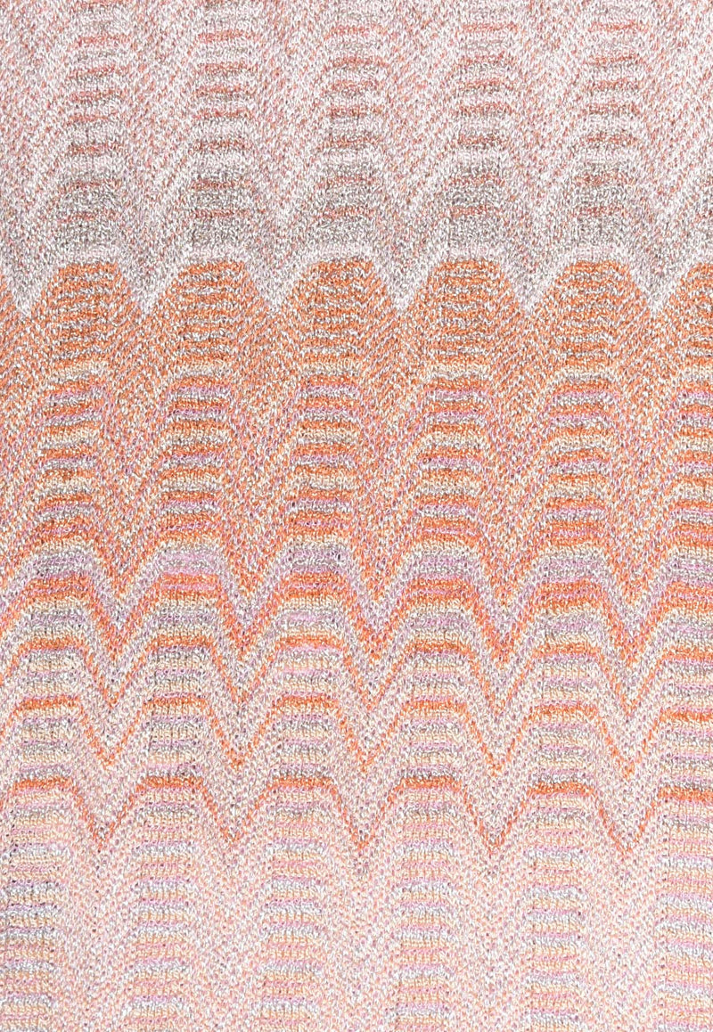 Missoni Zig Zag Knit Scarf Pink SCD2VMD9837PINK MULTI