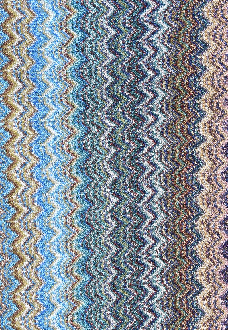 Missoni Chevron Pattern Fringed Scarf Multicolor SC32VMD9718MULTICOLOUR