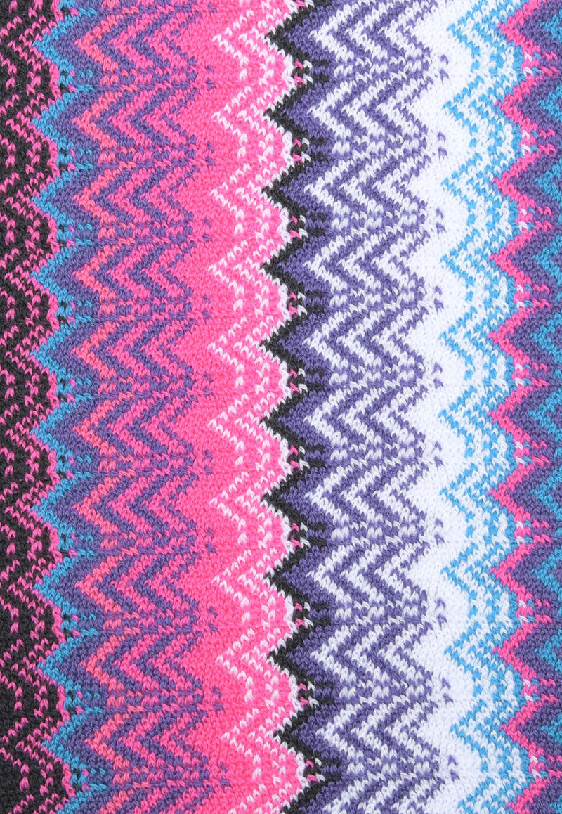 Missoni Zig Zag Wool Knit Scarf Multicolor SC35WOD9748MULTICOLOUR