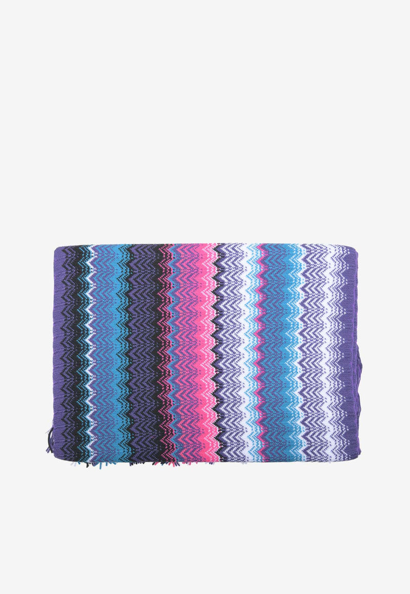 Missoni Zig Zag Wool Knit Scarf Multicolor SC35WOD9748MULTICOLOUR