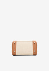 Birkin 25 Cargo in Ecru and Beige Toile H and Gold Swift with Palladium Hardware