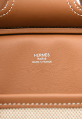 Birkin 25 Cargo in Ecru and Beige Toile H and Gold Swift with Palladium Hardware