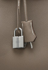Hac A Dos PM Backpack in Etoupe Togo Leather with Palladium Hardware