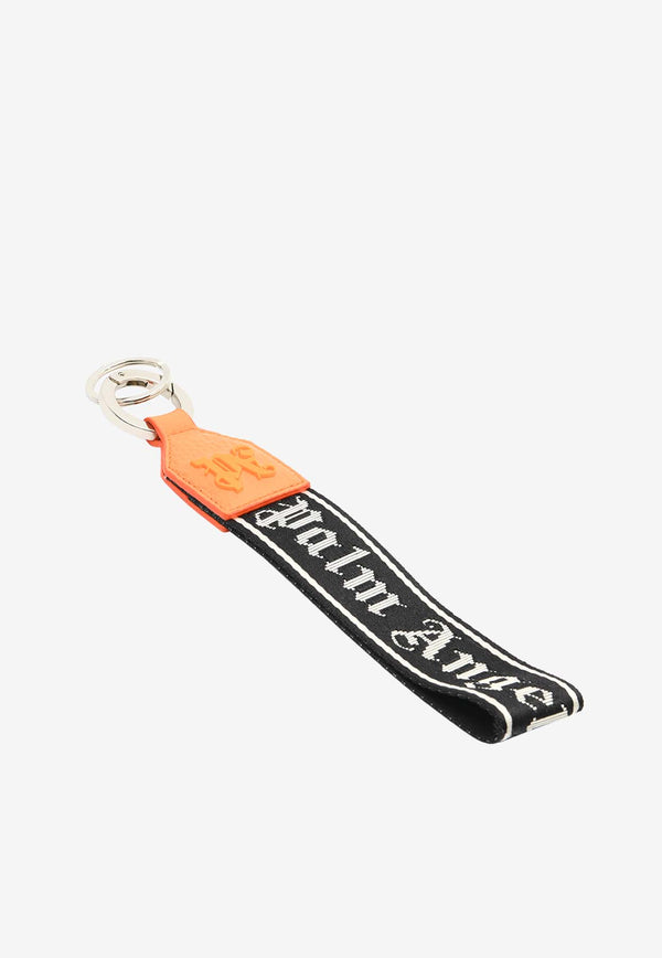 Palm Angels Monogram Jacquard Key Ring Orange PMNJ008F24LEA0012005ORANGE