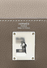 Hac A Dos PM Backpack in Etoupe Togo Leather with Palladium Hardware