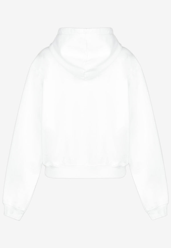 Marc Jacobs Embroidered Logo Hooded Sweatshirt White 2F4RTP032C66-100_TH