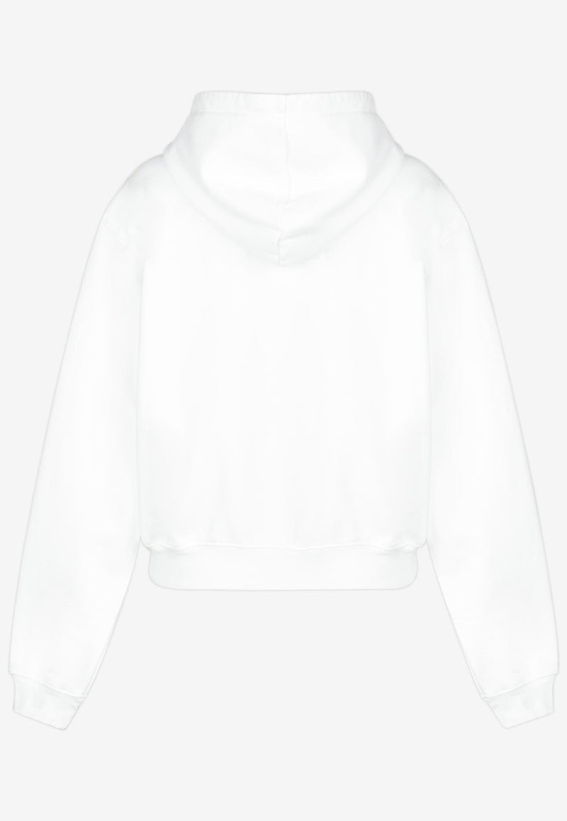 Marc Jacobs Embroidered Logo Hooded Sweatshirt White 2F4RTP032C66-100_TH