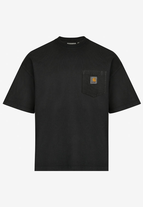 Carhartt Wip Hudson Pocket Faded Logo T-shirt Black I035140.89_TH