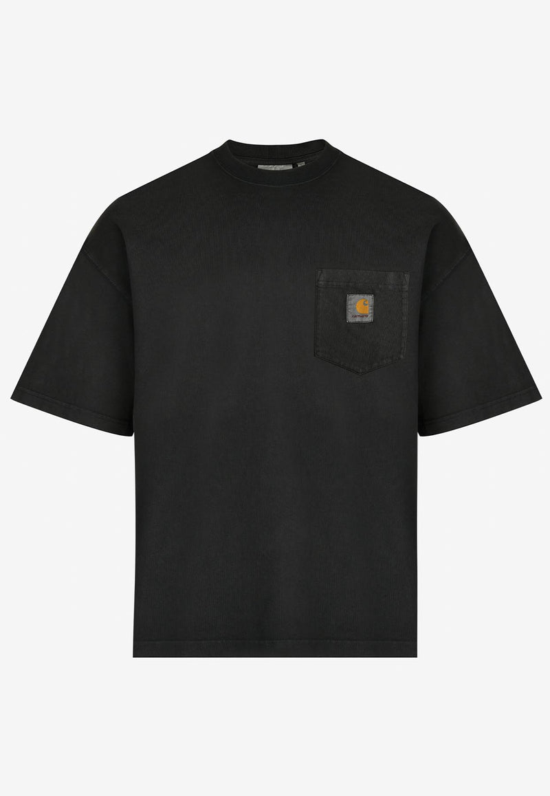 Carhartt Wip Hudson Pocket Faded Logo T-shirt Black I035140.89_TH