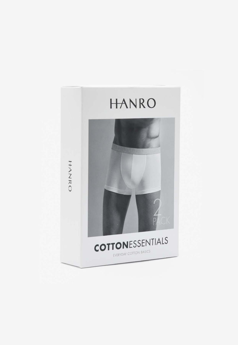 Hanro Classic Sporty Boxers - Set of 2 Multicolor 73078BLUE MULTI