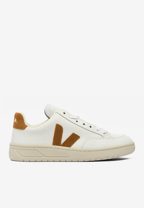 Veja V-12 Leather and Suede Sneakers XD0202322WHITE MULTI
