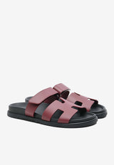 Chypre Sandals in Rouge H Calfskin