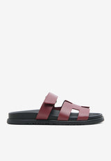 Chypre Sandals in Rouge H Calfskin