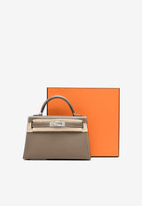 Mini Kelly 20 Sellier in Etoupe Epsom with Palladium Hardware