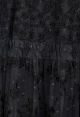 Needle & Thread Autumn Lace Embroidered Gown Black DG-SS-14-RAW24-GRTBLACK