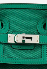 Birkin 25 Cargo in Vert Vertigo Goeland Canvas and Swift with Palladium Hardware