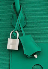 Birkin 25 Cargo in Vert Vertigo Goeland Canvas and Swift with Palladium Hardware