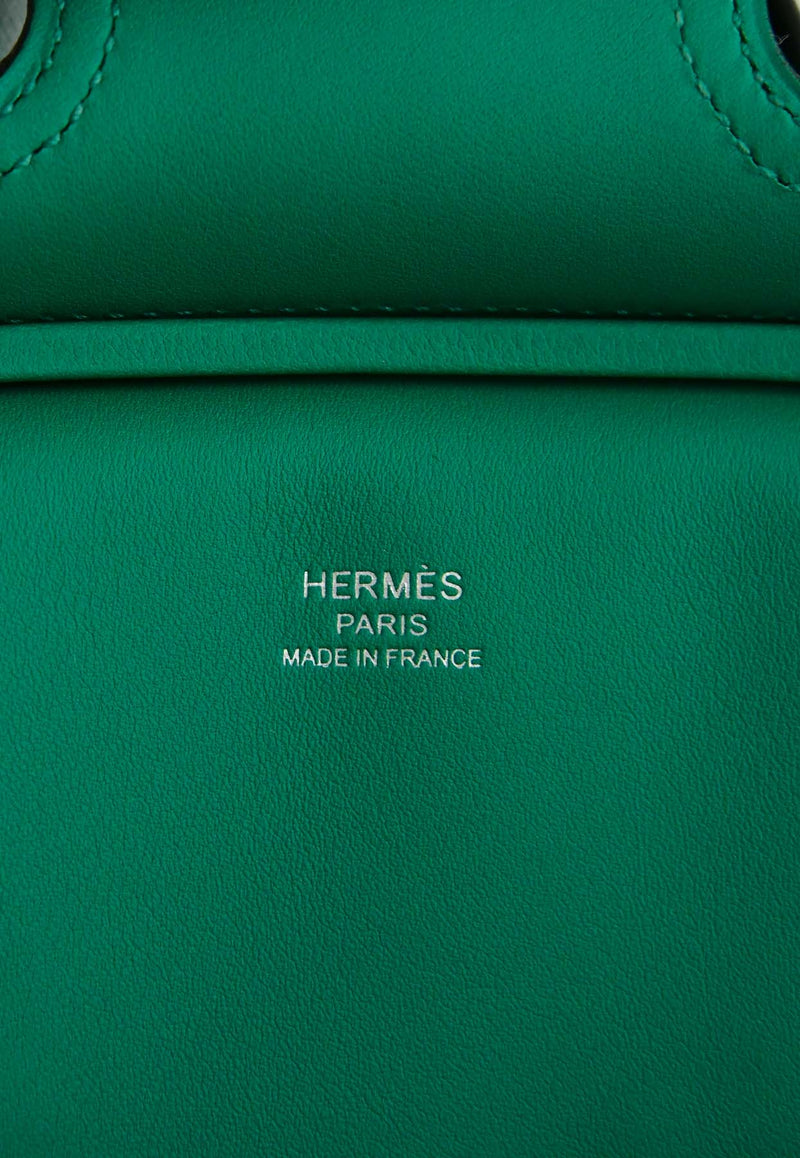 Birkin 25 Cargo in Vert Vertigo Goeland Canvas and Swift with Palladium Hardware