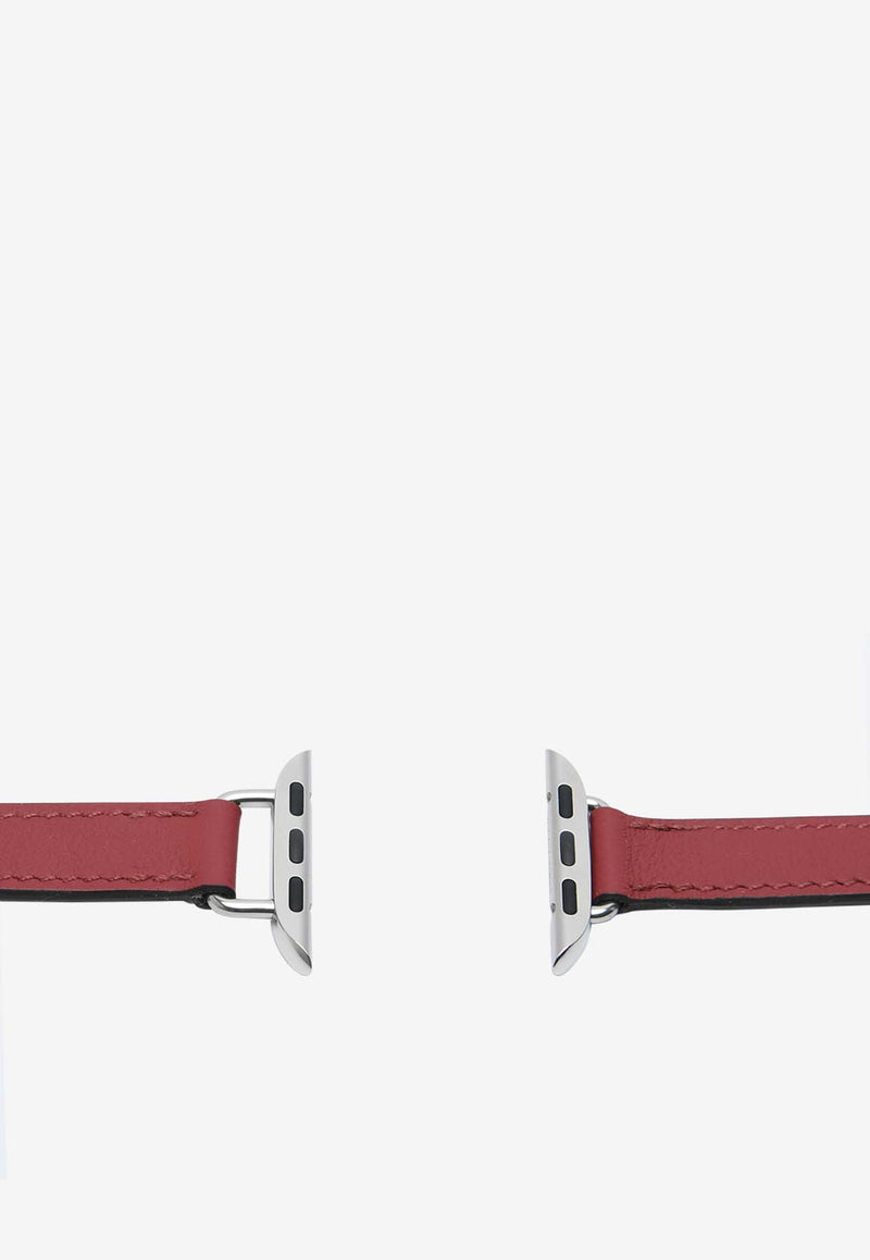 Band Apple Watch Single Tour 42mm Attelage in Rouge Gerant Swift Leather