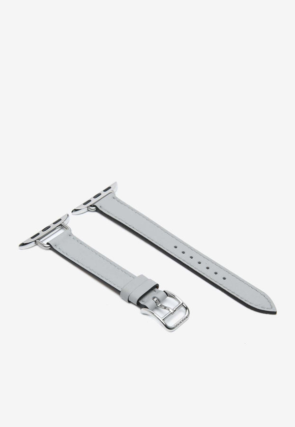 Band Apple Watch Single Tour 42mm Attelage in Bleu Glacier Swift Leather