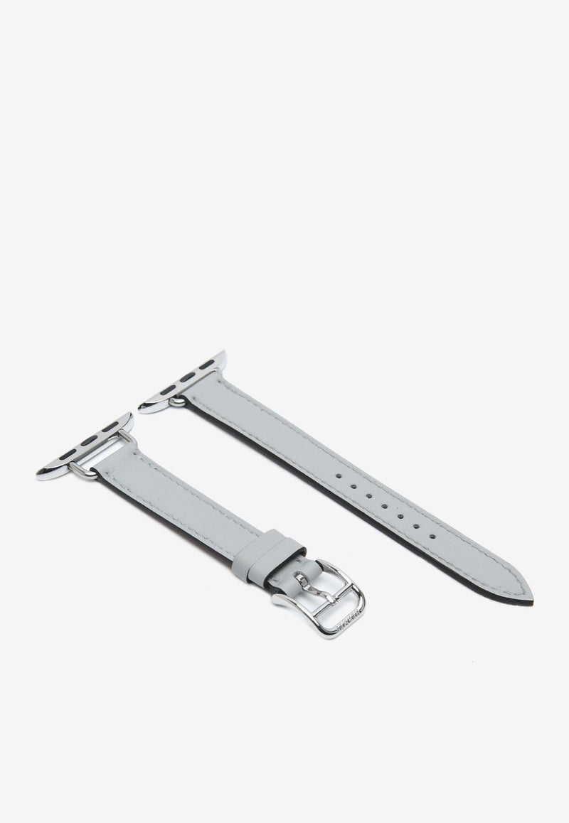 Band Apple Watch Single Tour 42mm Attelage in Bleu Glacier Swift Leather