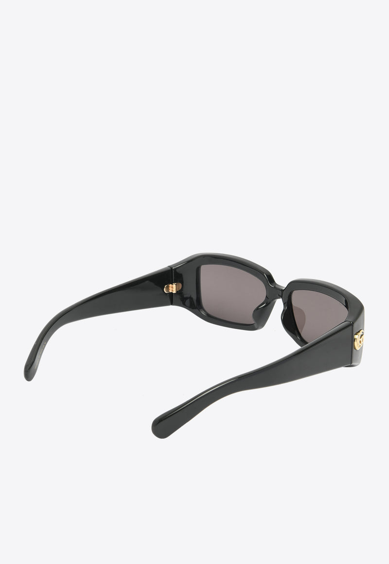 Gucci Rectangular Acetate Sunglasses GG1403SKBLACK