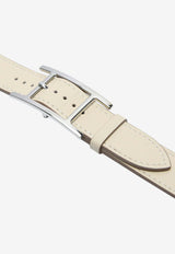 Band Apple Watch Double Tour 42mm Hapi in Craie Swift Leather