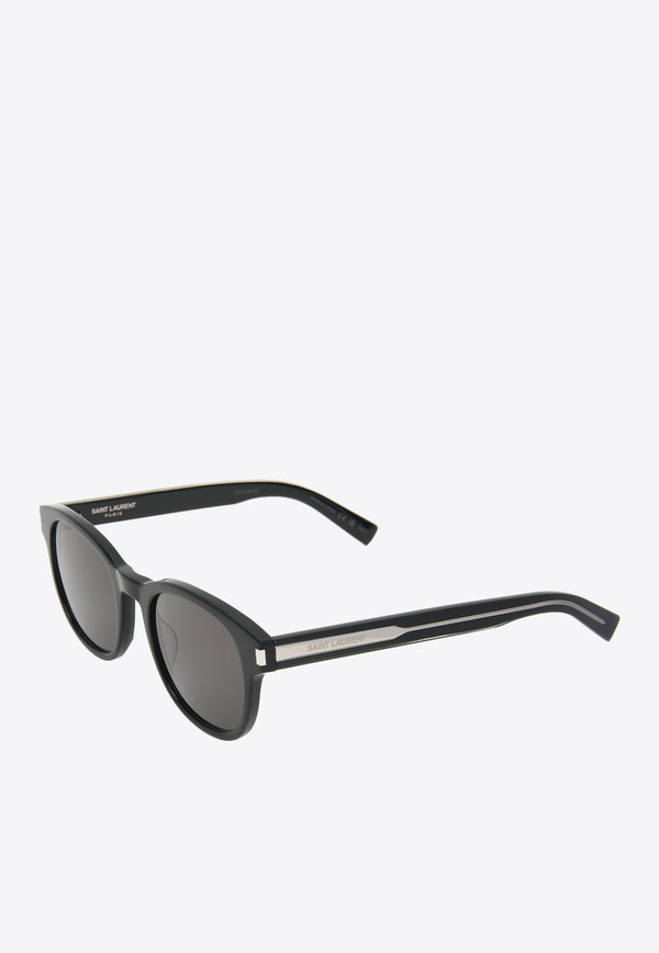 Saint Laurent Logo Round Sunglasses SL620-001 52BLACK