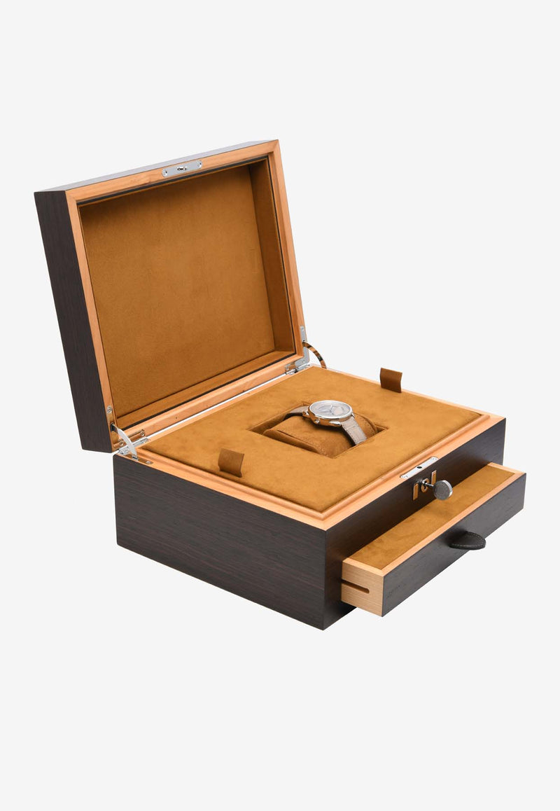 Arceau le Temps Suspendu 42mm Watch with Beige Matte Alligator Single Tour Strap